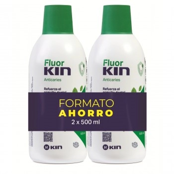 PACK 2u. FLUORKIN ANTICARIES MOUTHWASH. 500ml