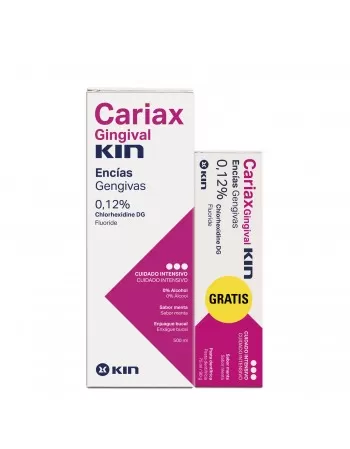 CARIAX GING. MOUTHWASH 500 ML+TOOTHPASTE 75ml FOR FREE