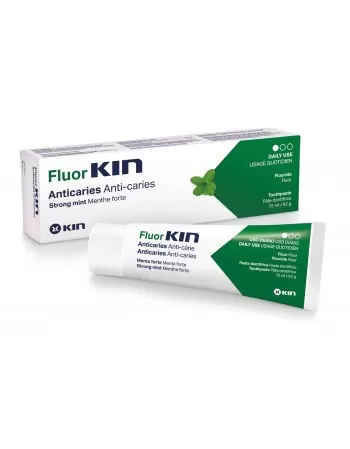 FLUORKIN ANTICARIES PASTA DENTÍFRICA MENTA FORTE 75 ml