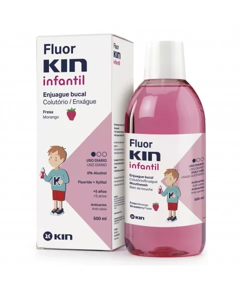 FLUORKIN INFANTIL FRESA ENJ. 500 ml (SA
