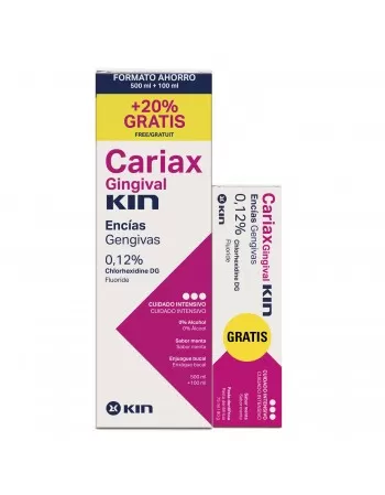 CARIAX GINGIVAL RINSE-BOUCHE 500+100 ML+PASTE A DENTS 75 GRATIS
